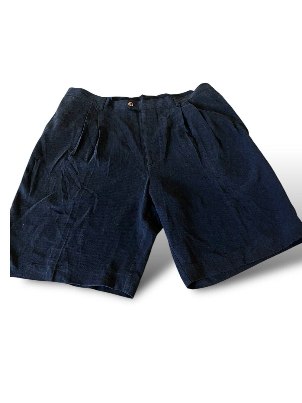 Pendelton 100% Silk Men's Size 40 Navy Blue Casual flat front shorts